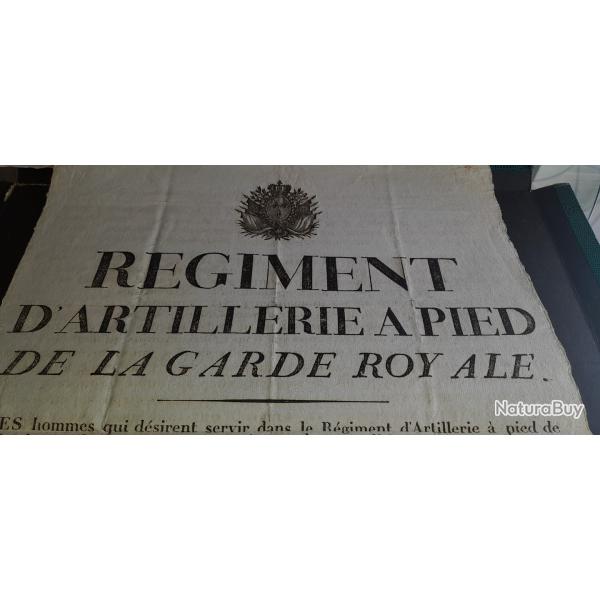 PLACARD ART GARDE ROYALE 1815