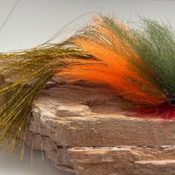Mouche streamer Brochet orange grande taille
