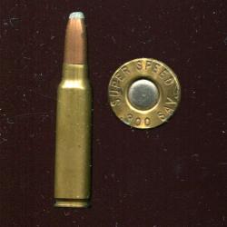 .300 SAVAGE - marquage : SUPER SPEED .300 SAV - balle cuivre pointe plomb