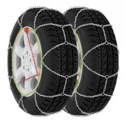Chaînes antidérapantes 2 pcs acier carbone 16 mm taille 460 SUV 4x4 sécurité neige glace