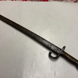 Vendu uniquement en France baïonnette 1866 pour fusil chassepot.