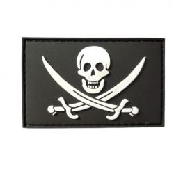 Patch Pirate - PVC - Velcro - Livraison gratuite