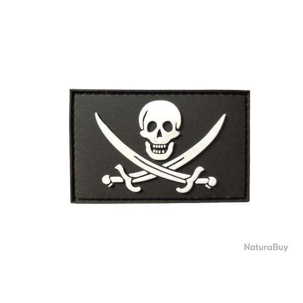 Patch Pirate - PVC - Velcro - Livraison gratuite