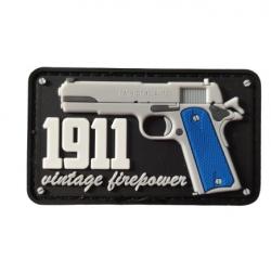 Patch Colt1911 - Noir - PVC - velcro - Livraison gratuite