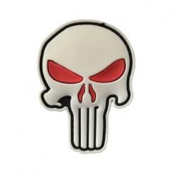 Patch/Ecusson - Crane Punisher - Blanc/rouge - velcro - Livraison gratuite