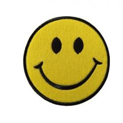 Patch Smiley - Velcro - Livraison gratuite