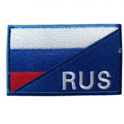 Patch Drapeau - Russie RUS - velcro - Livraison gratuite