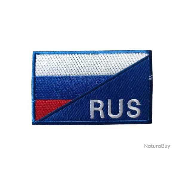Patch Drapeau - Russie RUS - velcro - Livraison gratuite