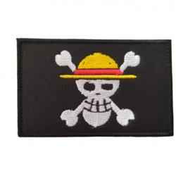 Patch Drapeau - Pirate One Piece - velcro - Livraison gratuite