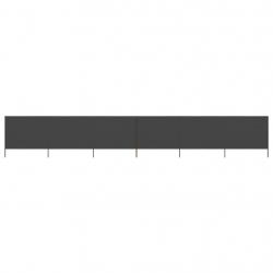 Paravent 6 panneaux Tissu 800 x 160 cm Anthracite