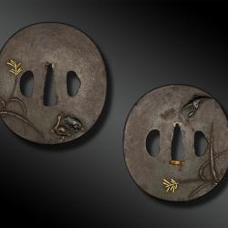 Ensemble de TSUBA pour daisho - Japon - Période Edo (1603-1868) - XIXème siècle