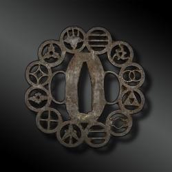 TSUBA Hachi Mokko - Japon - Période Edo (1603-1868) - XVIIIème siècle