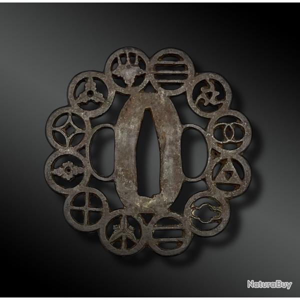 TSUBA Hachi Mokko - Japon - Priode Edo (1603-1868) - XVIIIme sicle