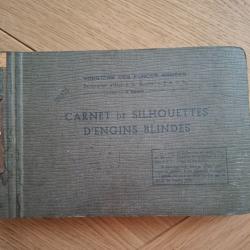 Carnet  francais d epoque :identification de blindes fin WW2