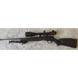 Carabine SAVAGE B22 F cal.22lr canon 53 cm fileté sans organes de visée + lunette 6-24x50AOEG