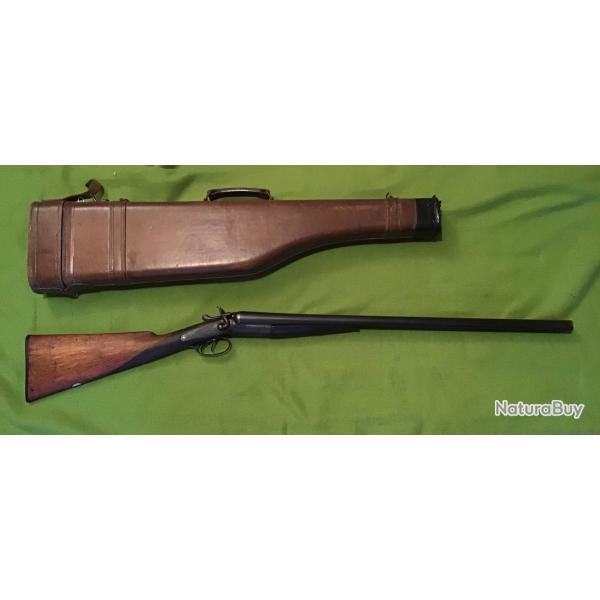 BEAU FUSIL JUXTAPOS FABRICATION ARTISANALE ANGLAISE WARD&SONS  CAL12x65. avec tuis jambon MF.