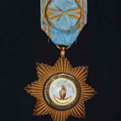 ETOILE D'OFFICIER DE L'ORDRE ROYAL DE L'ETOILE D'ANJOUAN (1874-1963)-COMORES-ORDRE COLONIAL