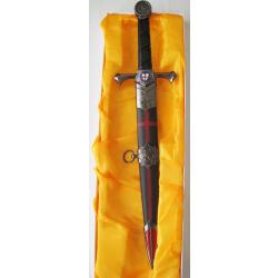 MEDIEVAL COUTEAU DAGUE DE COLLECTION TEMPLIER - Réf.D108
