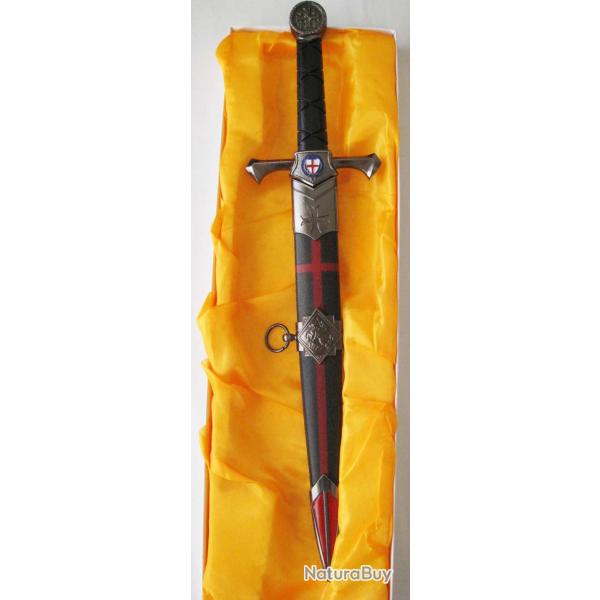 MEDIEVAL COUTEAU DAGUE DE COLLECTION TEMPLIER - Rf.D108