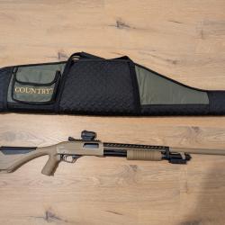 Fusil à pompe Winchester SXP Xtrem Dark Earth Cal.12/76Red Dot Holosun HS403BHouse country