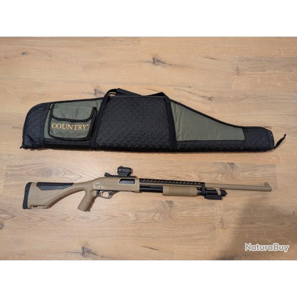 Fusil  pompe Winchester SXP Xtrem Dark Earth Cal.12/76Red Dot Holosun HS403BHouse country