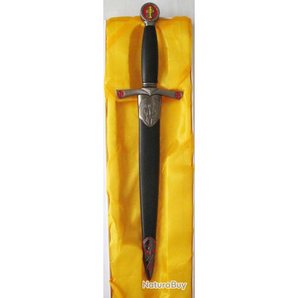 MEDIEVAL COUTEAU DAGUE DE COLLECTION TEMPLIER - Rf.D110