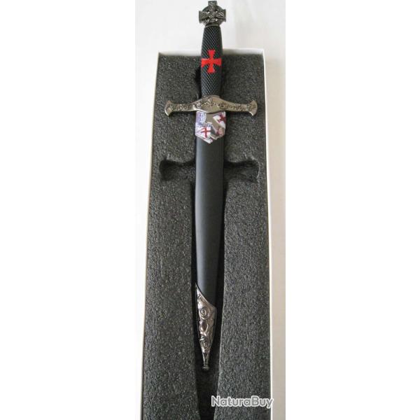 MEDIEVAL COUTEAU DAGUE DE COLLECTION TEMPLIER - Rf.D187