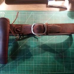 Holster western avec sa ceinture pour Remington 1858