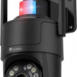 Caméra Surveillance 4K Extérieure avec Zoom Optique 5X, Vision Nocturne Couleur/IR Starlight 50m, Su