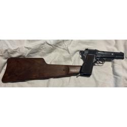 Rare pistolet FN GP 35 avec hausse 1er modèle