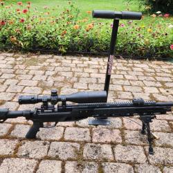 Vends Carabine PCP Benjamin Armada, 5.5mm, 19.9 joules, Crosman,  Lunette 4-16x50, Bipied,pompe
