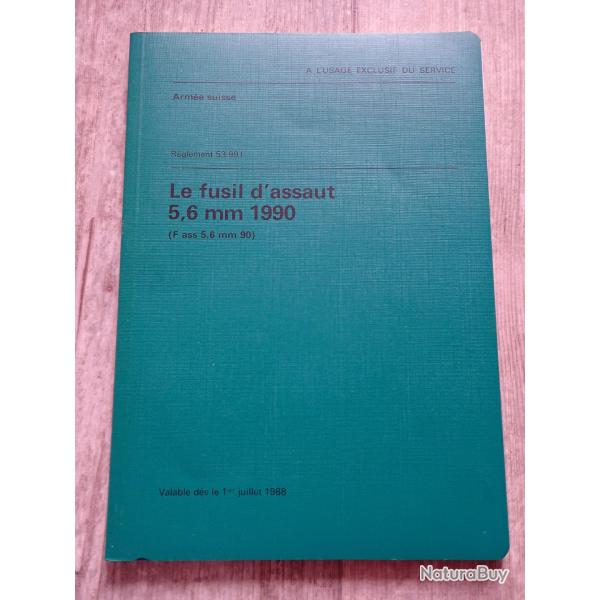 1988 Notice sur le FASS 90 - Fusil d'assaut 5,6 mm 1990