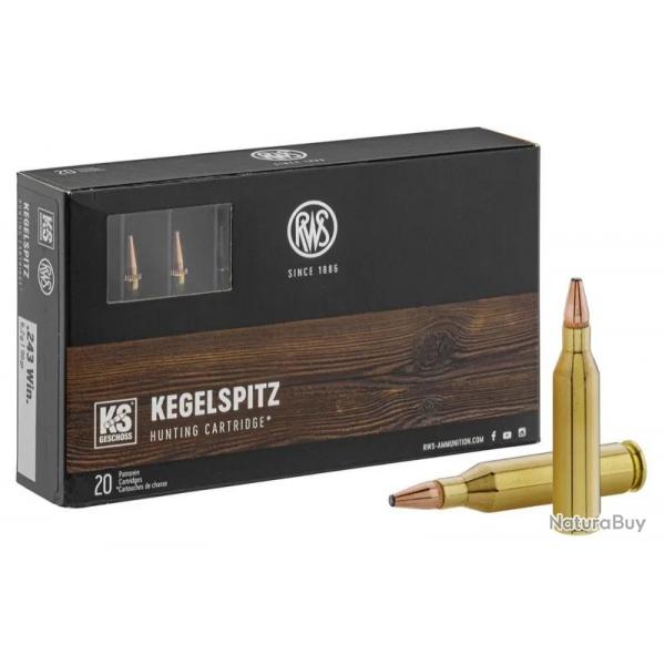 Balles de chasse RWS Cal. 243 WIN type KS