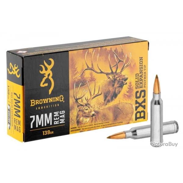 Balles de chasse Browning cal. 7 mm Rem