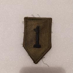 Patch armée us 1st INFANTRY DIVISION kaki ORIGINAL