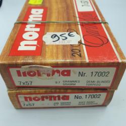 LOT 40 MUNITIONS 7X57 NORMA - SP 150 GRAINS