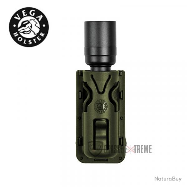 Porte-Lampe Rotatif VEGA 8VP63 pour Ceinture/Ceinturon Vert Olive