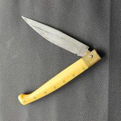Ancien beau couteau canif RUJUT Pattada Italie