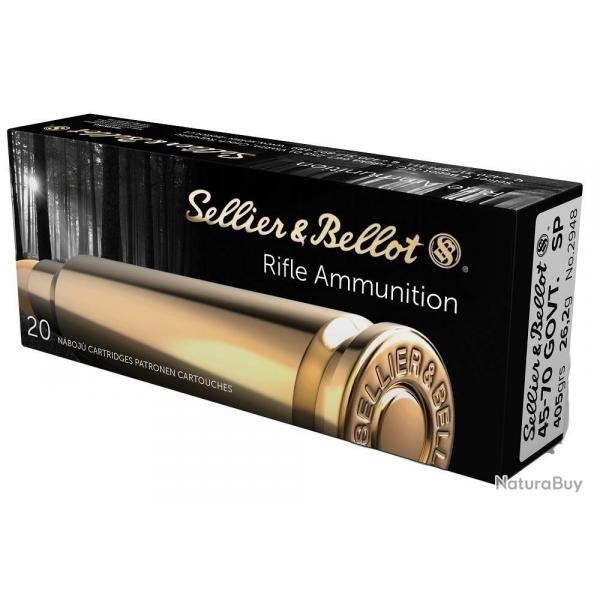CARTOUCHES Sellier & Bellot 45-70 GOVT. SP 405gr 26.2g boite de 20
