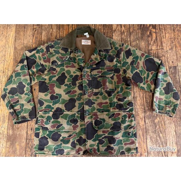 Veste camo amricaine Duck Hunter vintage des annes 1970