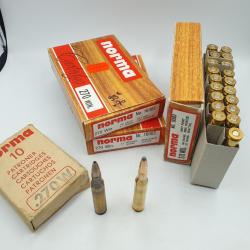 LOT DE 70 MUNITIONS NORMA  270WIN - SP 150GRAINS