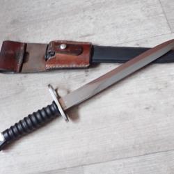 W 411078 Baïonnette Suisse FASS 57 + PF cuir
