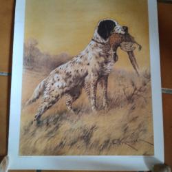 ANCIENNE AFFICHE TUNET  DU TABLEAU DE  :    F  MAISSEN   . EDITE PAR TUNET  .