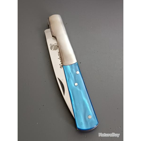 ANCIEN COUTEAU VENDETTA, manche corne, guilloch.