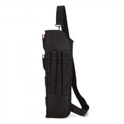 Etui MOLLE Sac Tactique de Fusil &Couteau Ambidextre Bandoulière Rembourrée Housse protectrice Noir