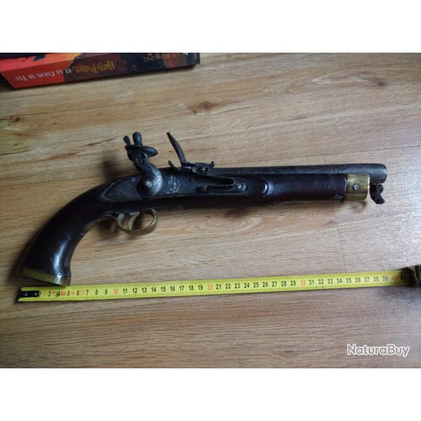 Pistolet  silex de traite de la Compagnie des Indes