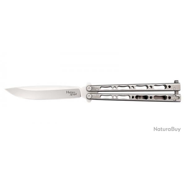 Couteau Cold Steel Hidden Angel Drop Point - Lame 208mm - Manche Acier - Clip réversible