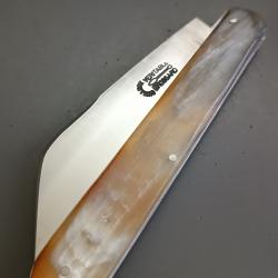 ANCIEN COUTEAU, VÉRITABLE BROSSARD, THIERS, XXème, manche CORNE.