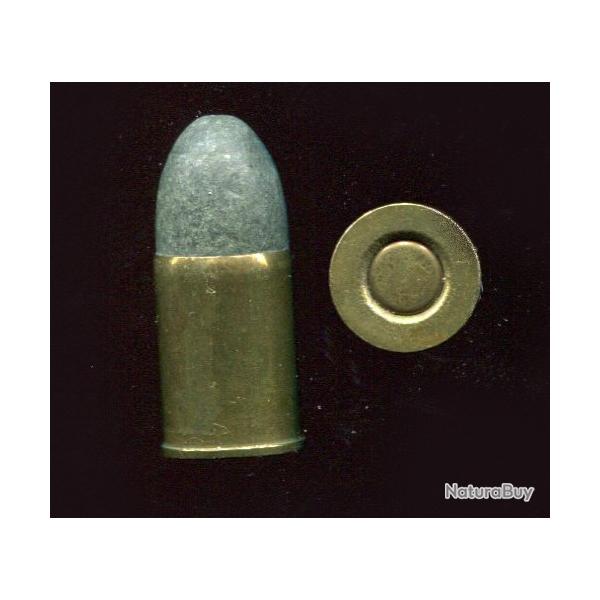 .450 Bull Dog - trs grosse amorce laiton plate - balle plomb pointe arrondie