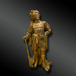 STATUETTE un officier avec rouet - Europe - Début du XXème siècle [SANS PRIX DE RESERVE]